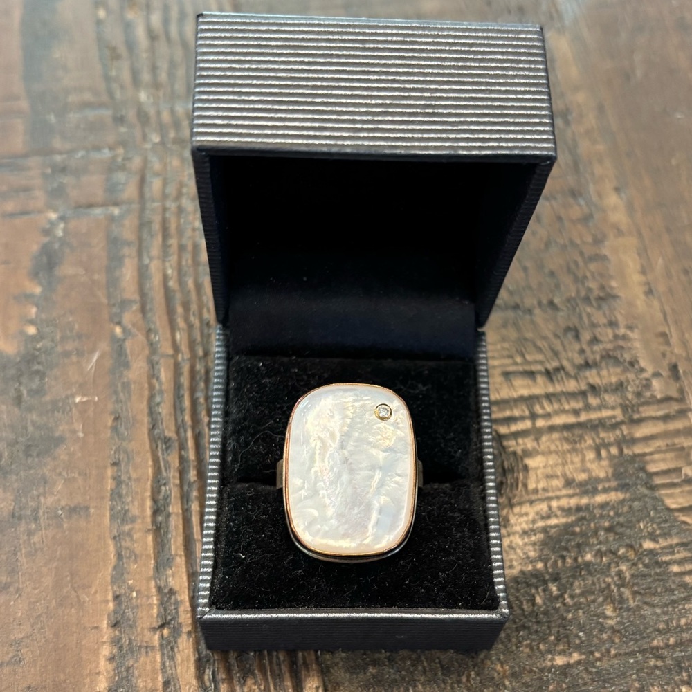 Jamie Joseph MOTHER OF PEARL & Diamond RING